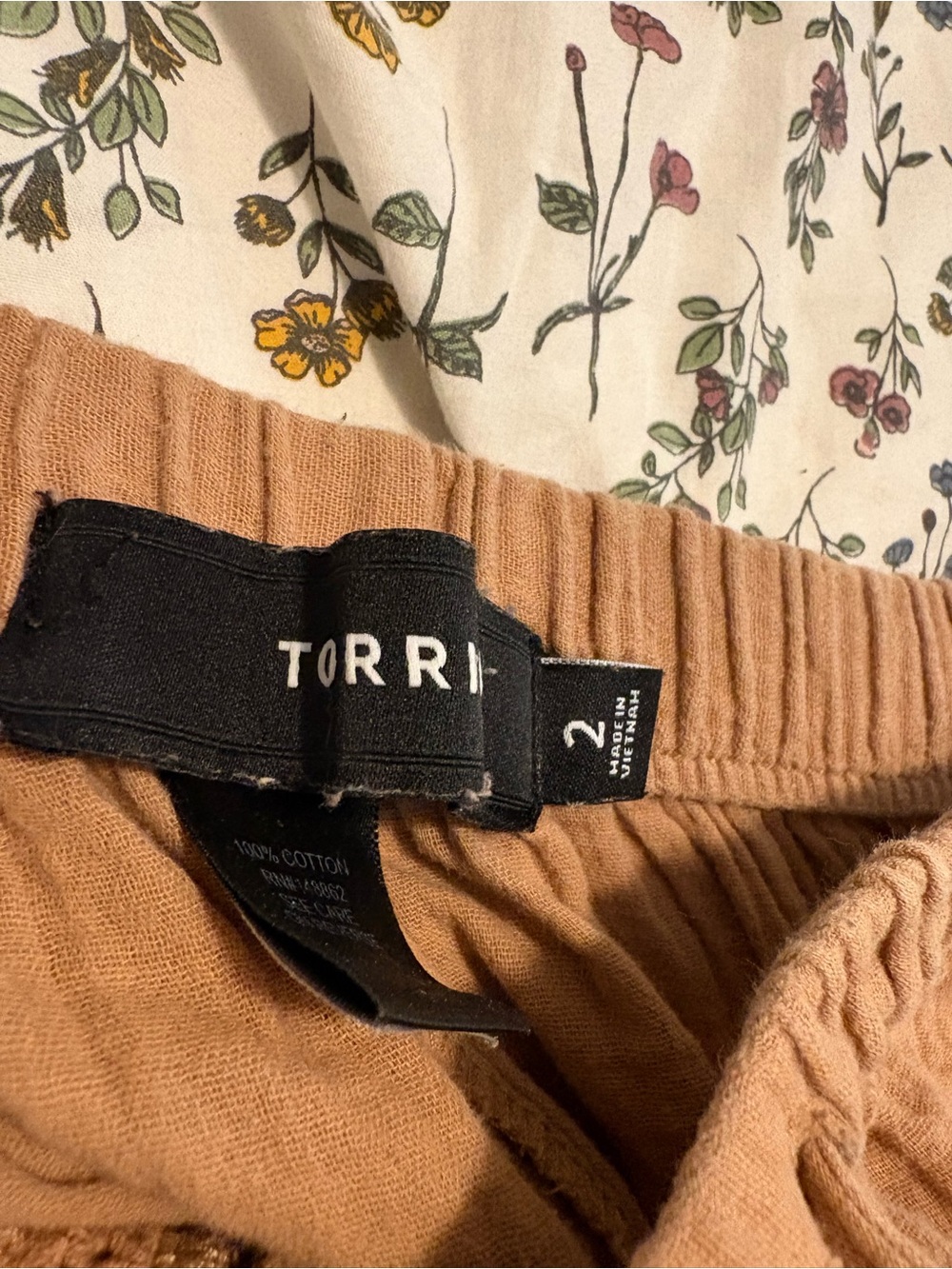 torrid Tan Ribbed Drawstring Pants - Picture 4 of 5